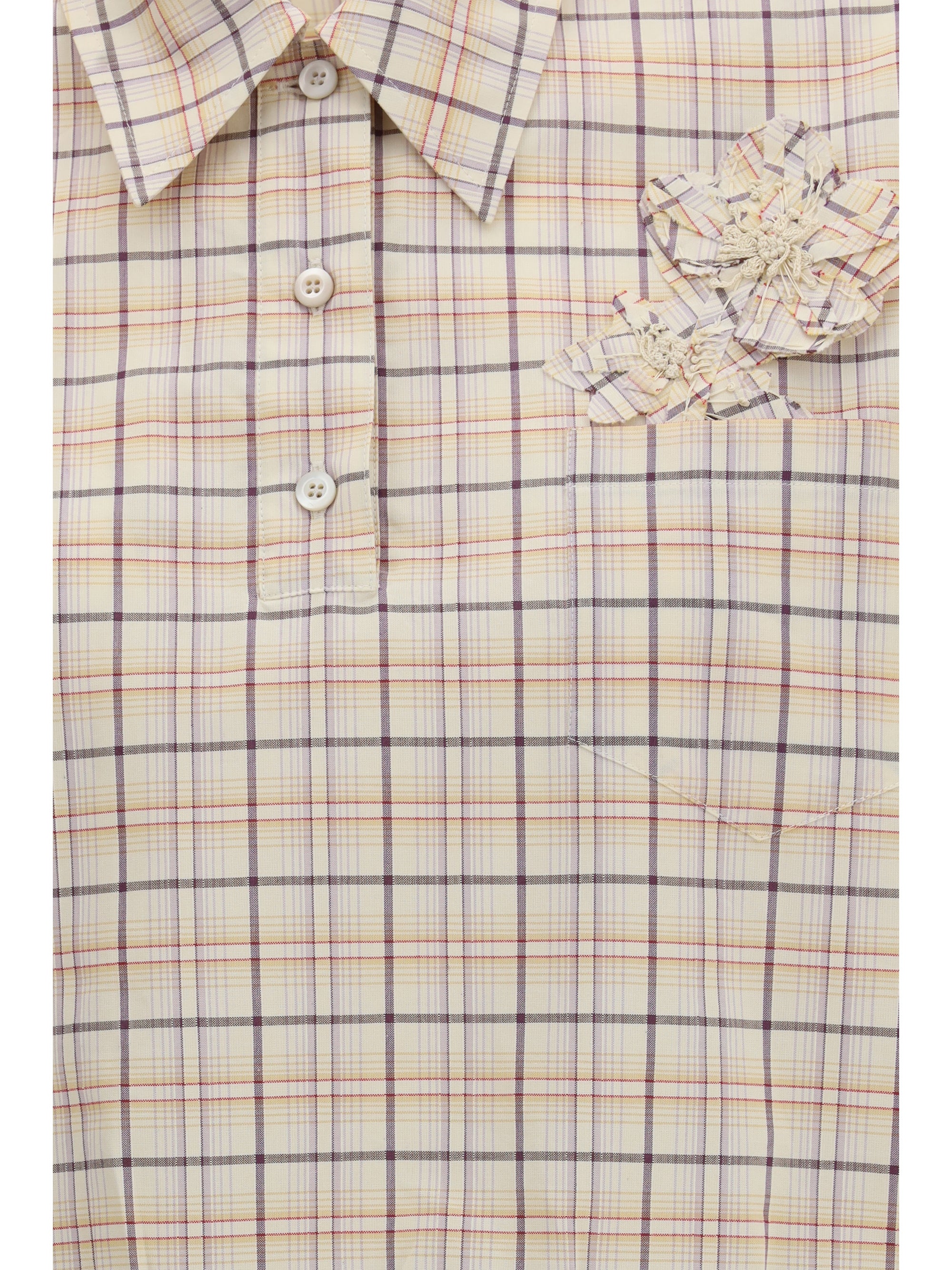 checked poplin shirt