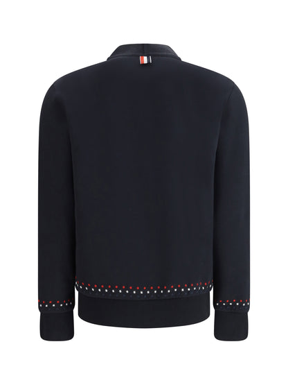 THOM BROWNE 42 snowflakes cardigan