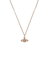 mini bas relief orb pendant necklace