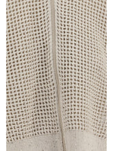BRUNELLO CUCINELLI S cotton mesh cardigan with dazzling details