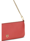 horizontal flat leather shoulder bag