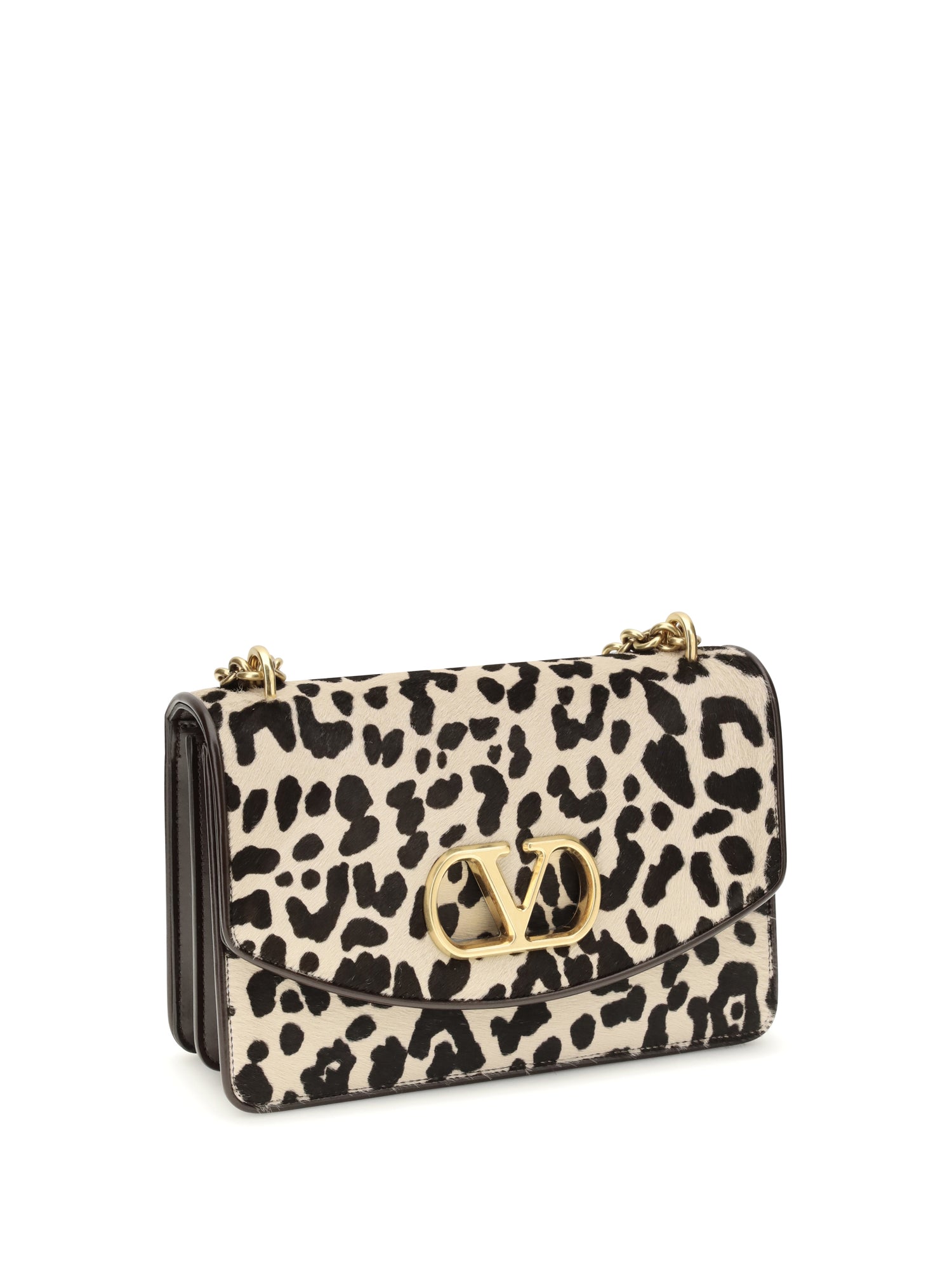 VALENTINO GARAVANI OS animalier pony effect shoulder bag