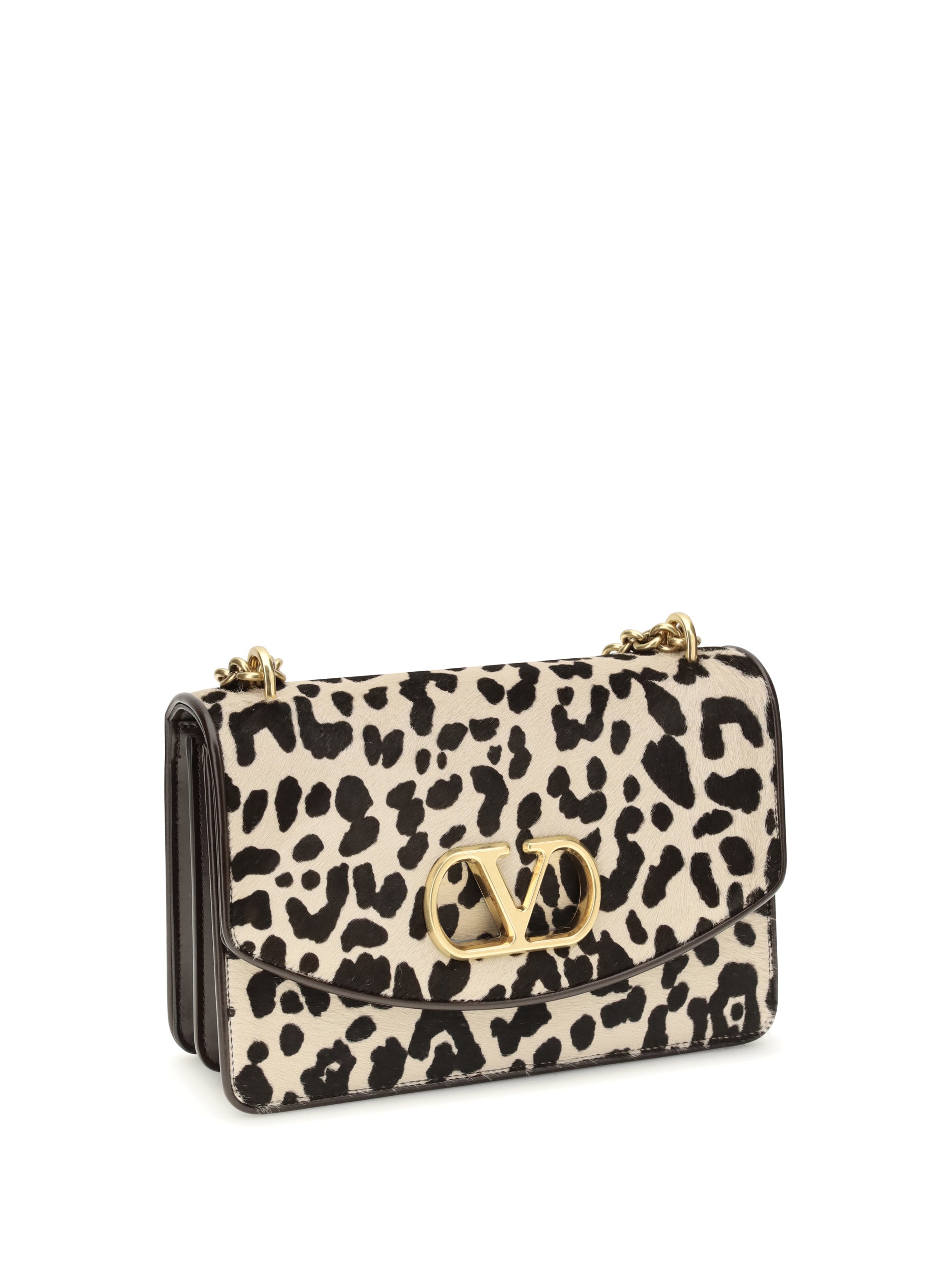 VALENTINO GARAVANI OS animalier pony effect shoulder bag