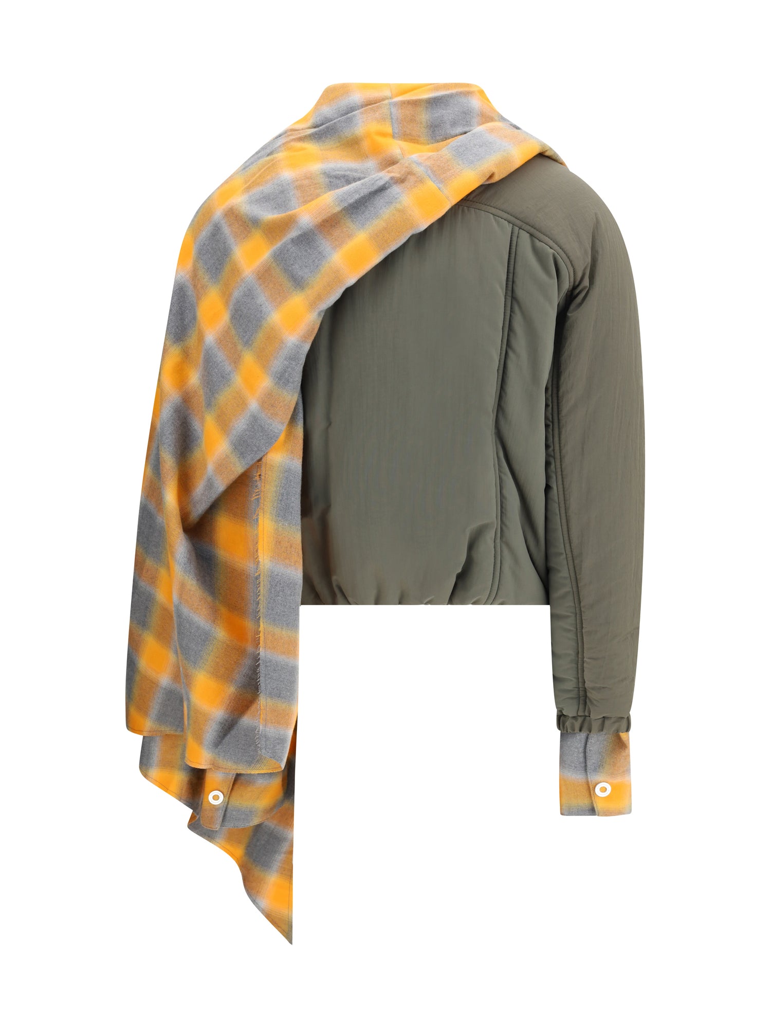 MARBELL 1 maxi-scarf puffer jacket