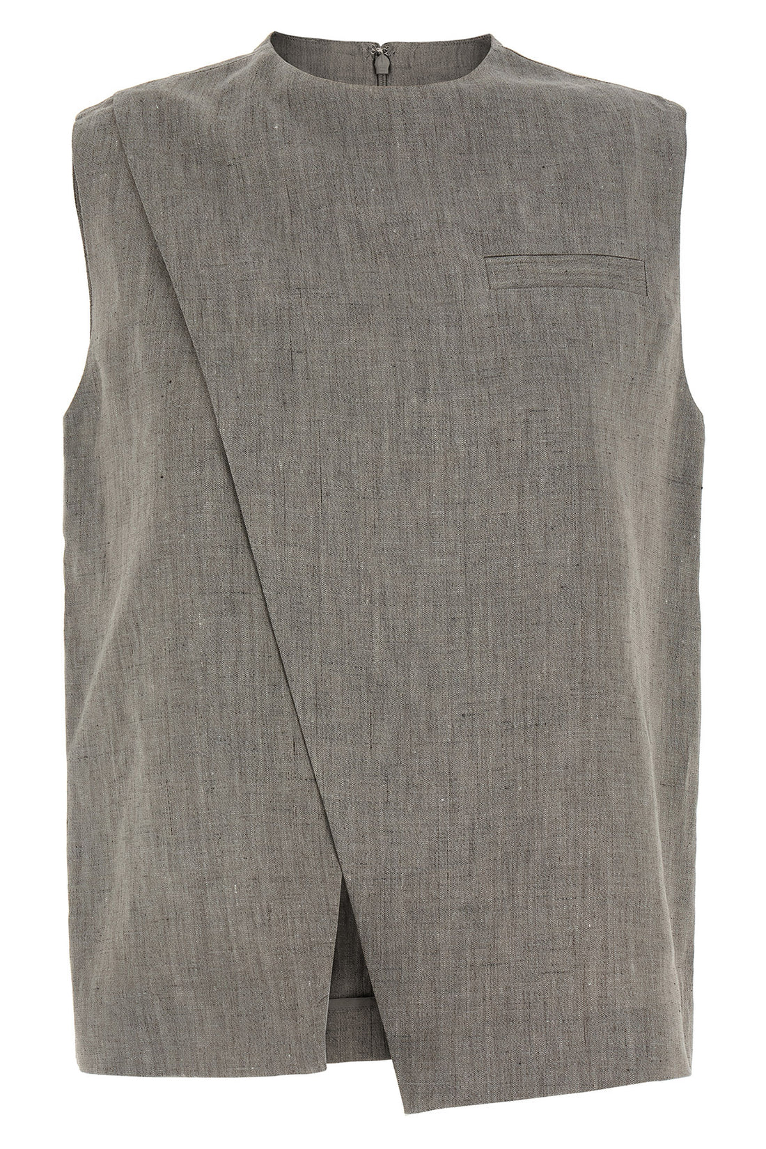 LOULOU DE SAISON 36 della top in linen and cotton blend mélange