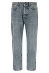 stone-washed cotton denim jeans