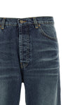 stone-washed cotton denim jeans