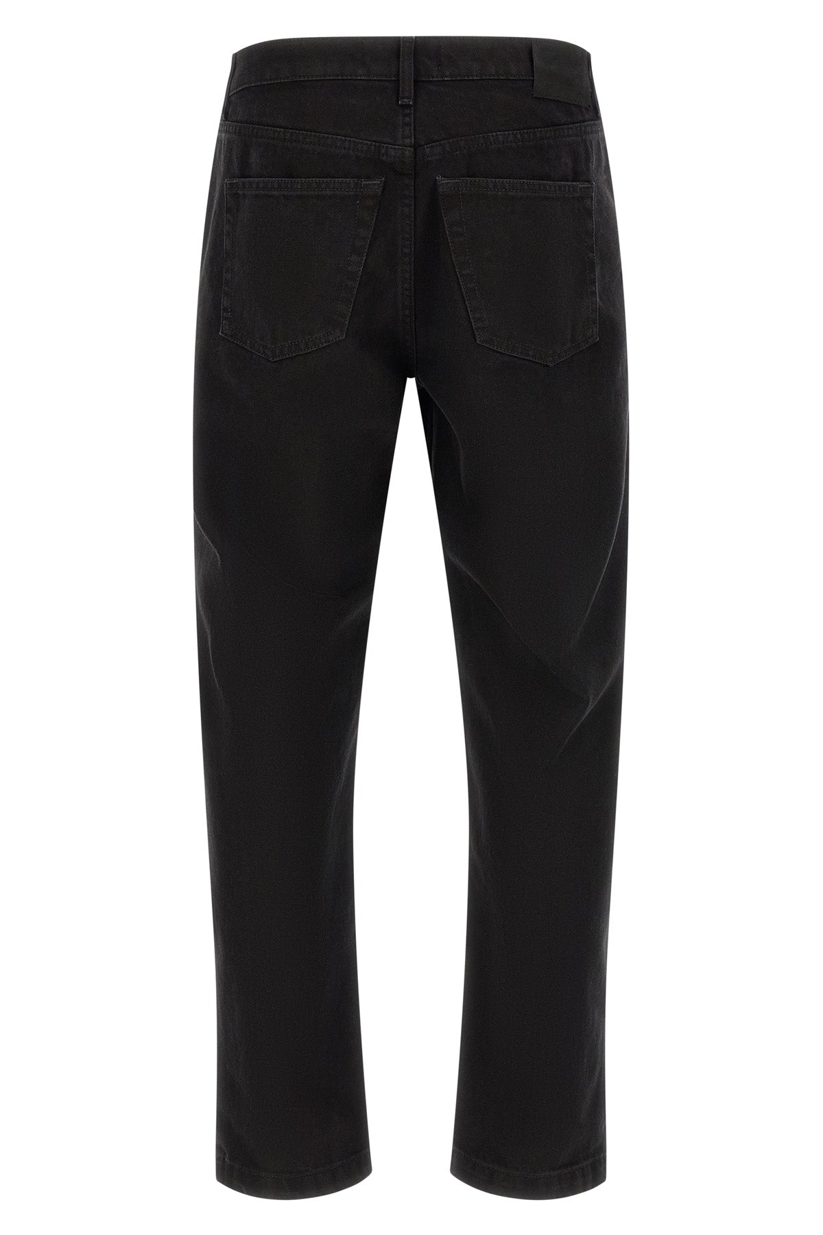 garment-dyed cotton denim jeans
