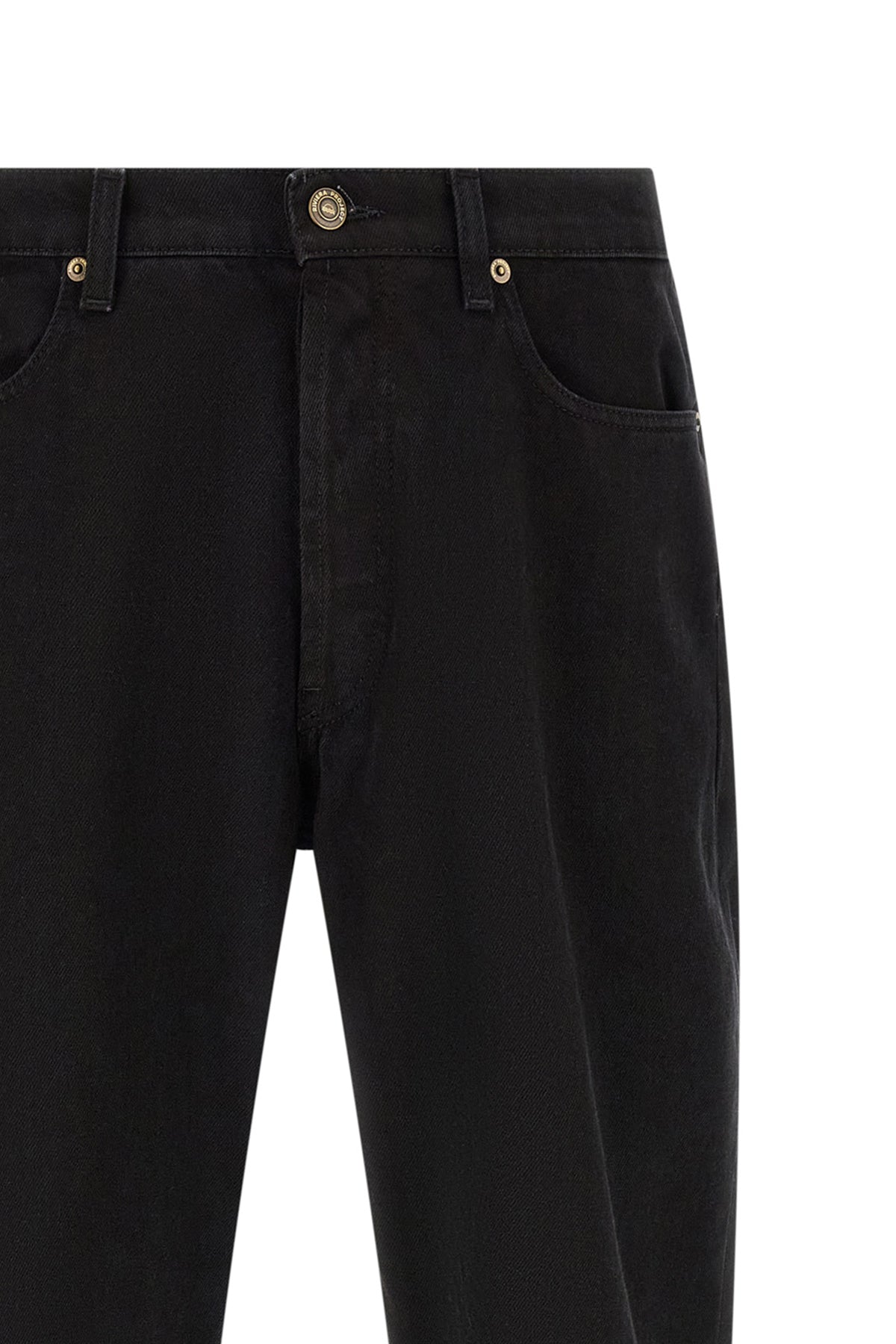 garment-dyed cotton denim jeans
