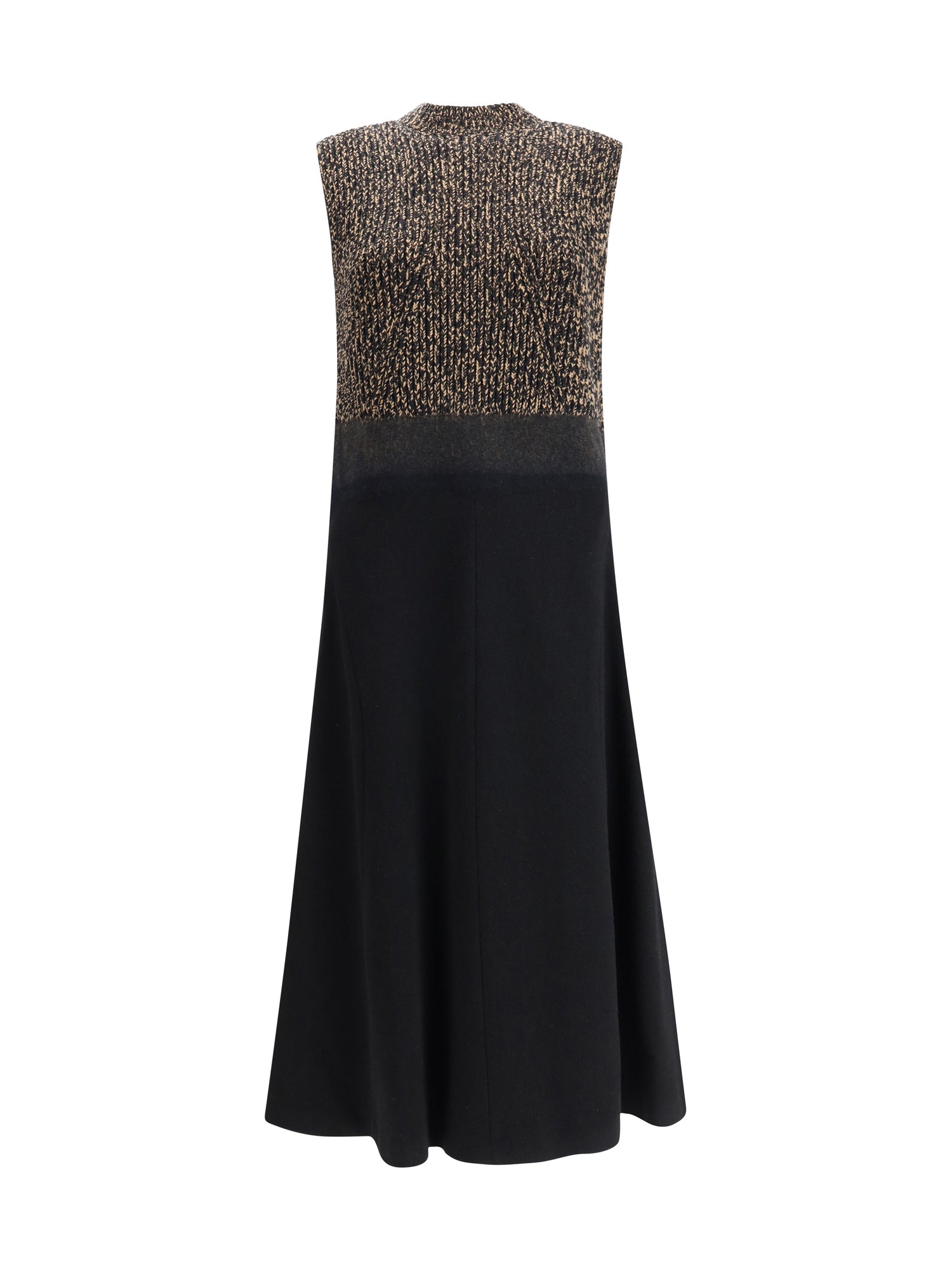 PRADA 42 shetland wool and cashmere dress