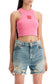 "embroidered crop top with