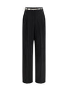 elegant pants with belt