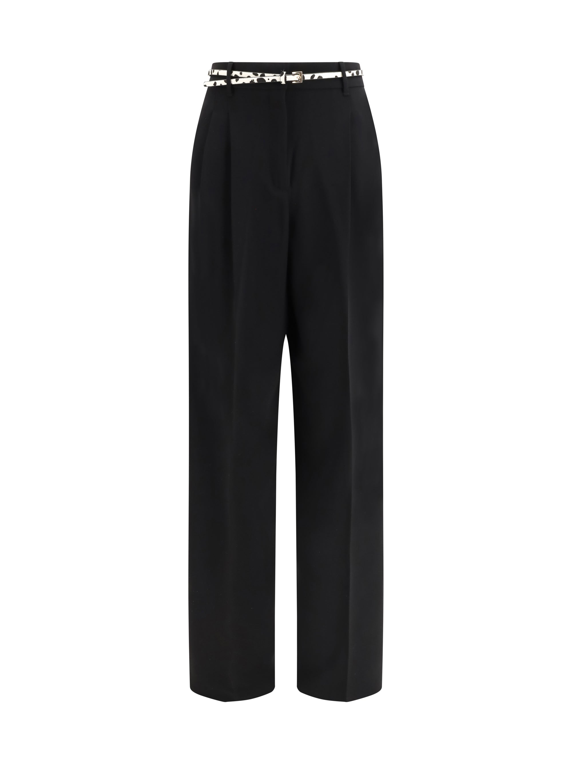 elegant pants with belt