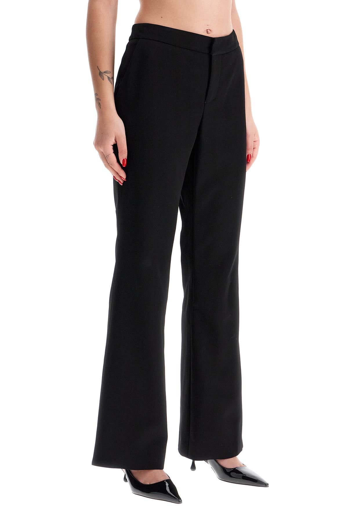 bootcut crepe pants in