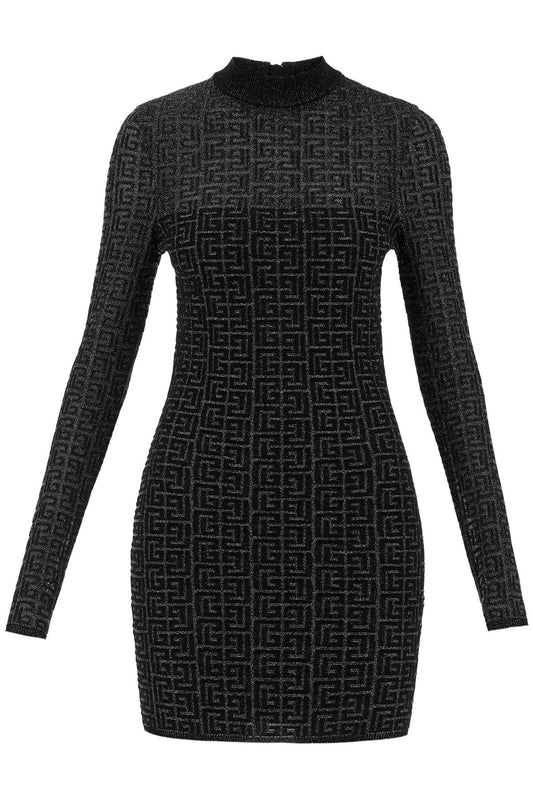 lurex monogram knit mini