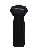 SACAI 2 cotton jersey midi dress