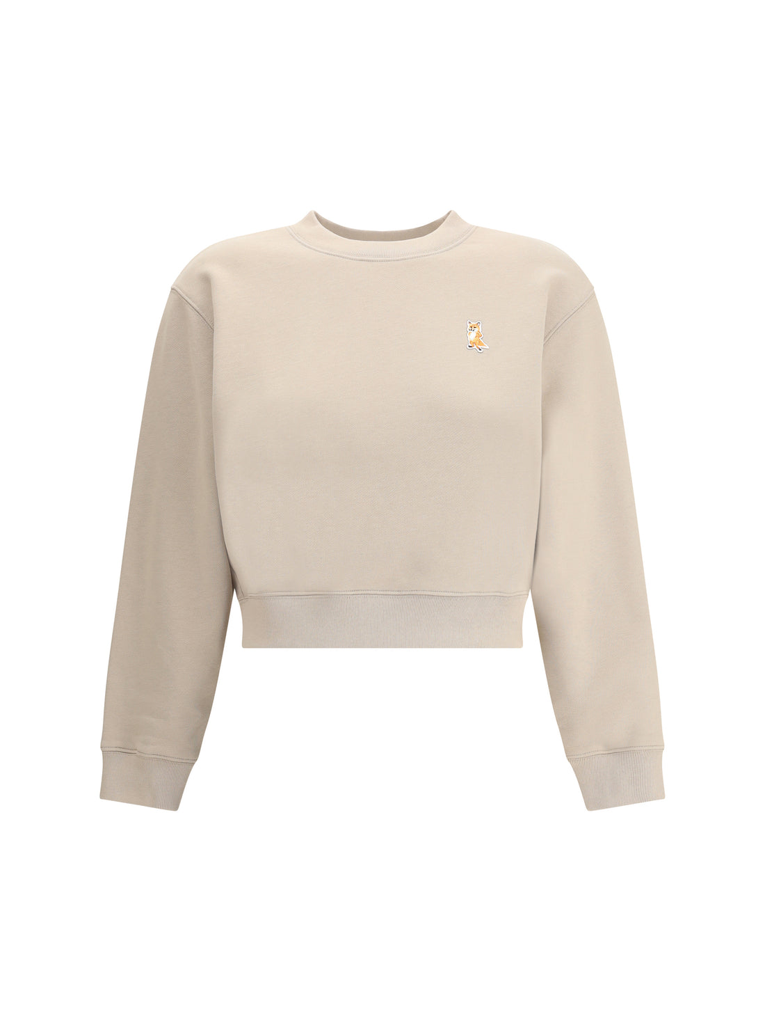 MAISON KITSUNÉ L lady fox crop sweatshirt