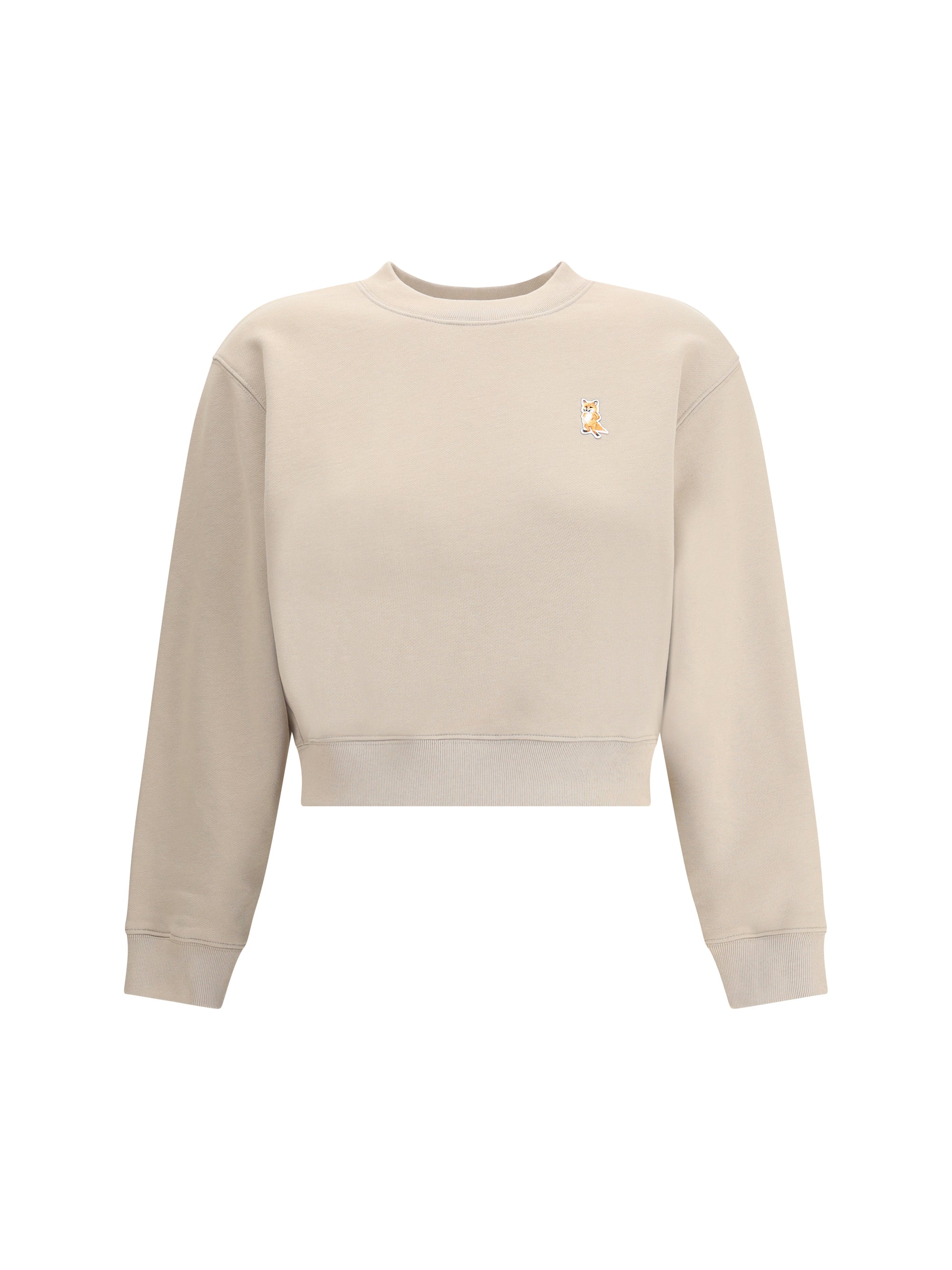 MAISON KITSUNÉ L lady fox crop sweatshirt