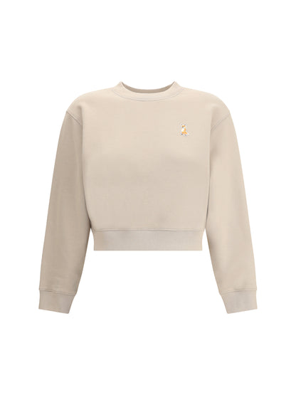 MAISON KITSUNÉ L lady fox crop sweatshirt