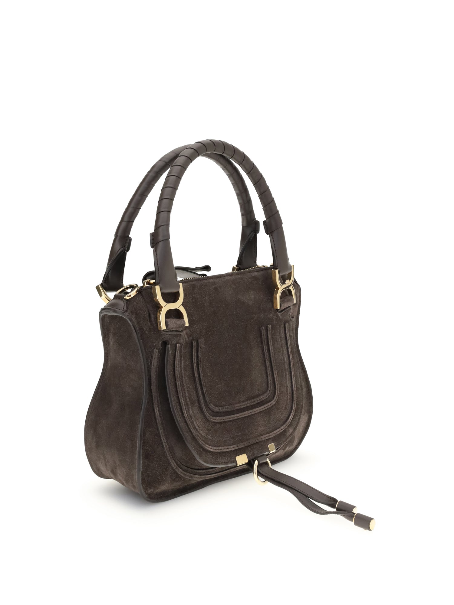 small suede shoulder bag
