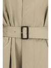 long cotton and silk trench coat