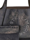 aged effect tote bag