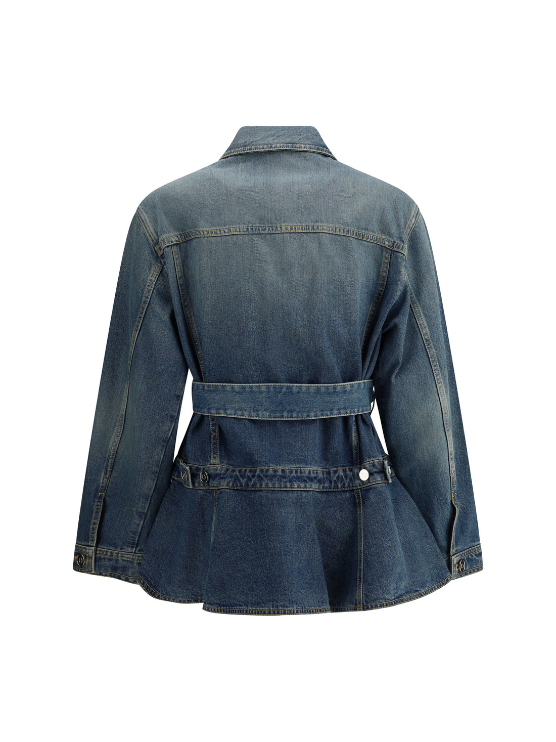 ALAIA 34 peplum denim jacket