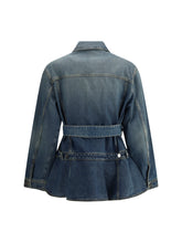 ALAIA 34 peplum denim jacket