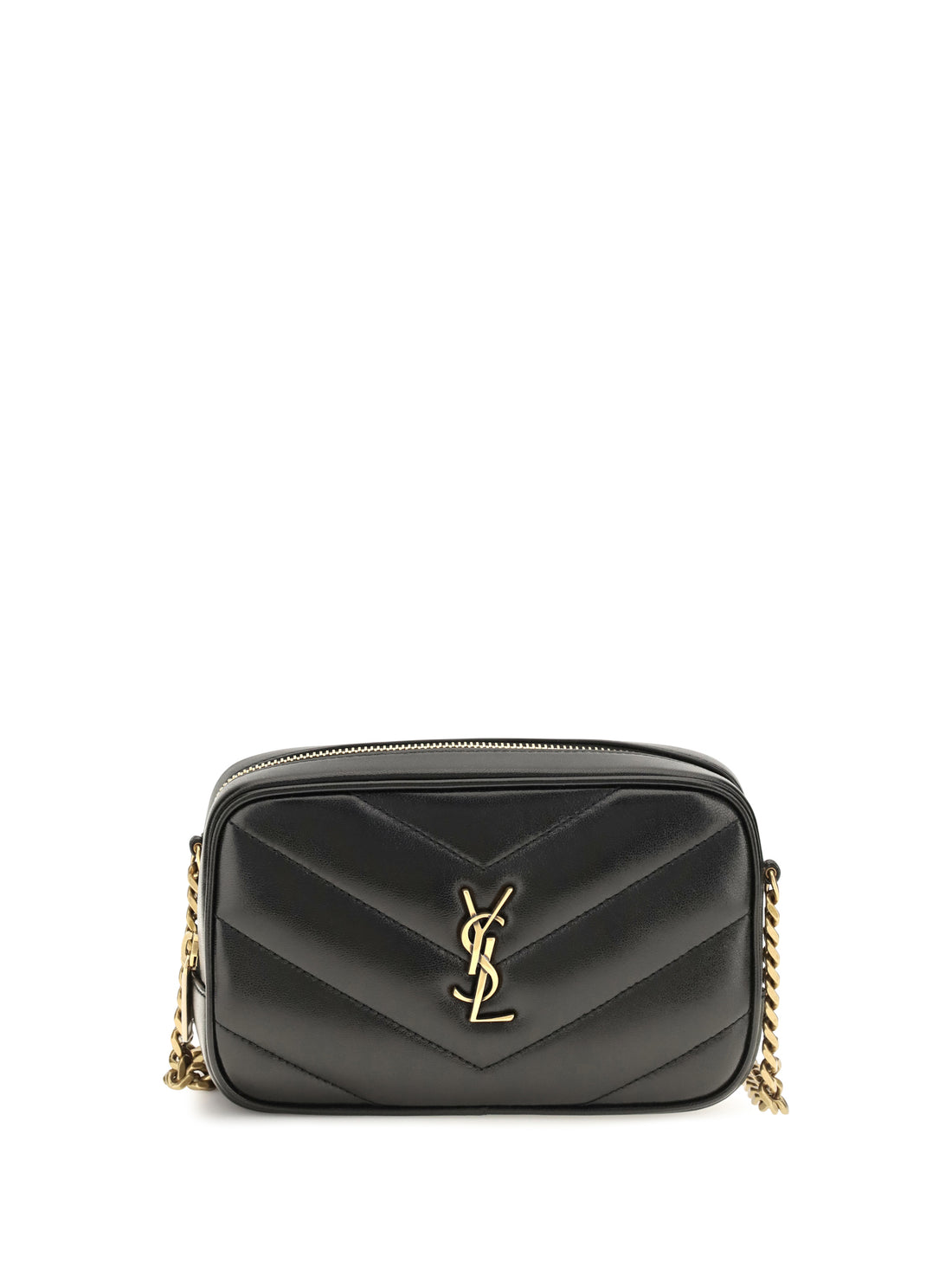 SAINT LAURENT OS loulou mini leather shoulder bag