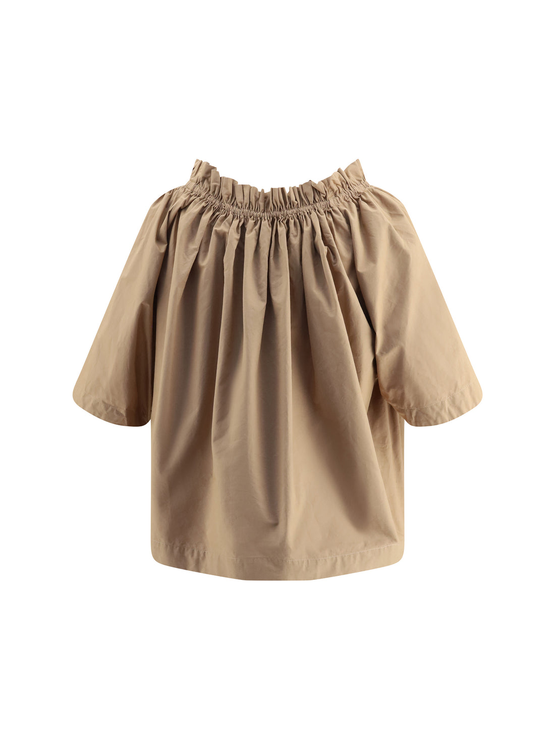 SAINT LAURENT 36 cotton ruffle top