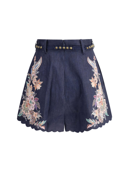 ZIMMERMANN 2 rhiannon tuck shorts
