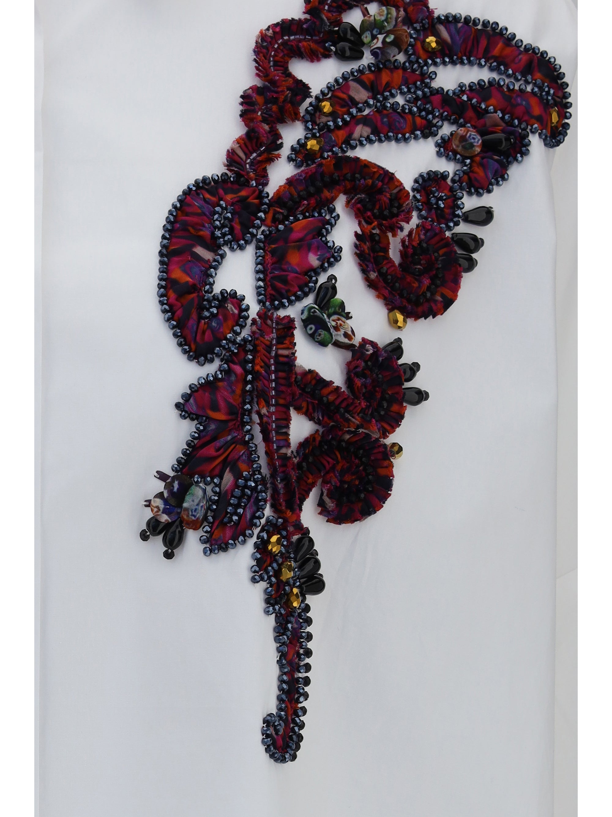 beaded-detail shirt