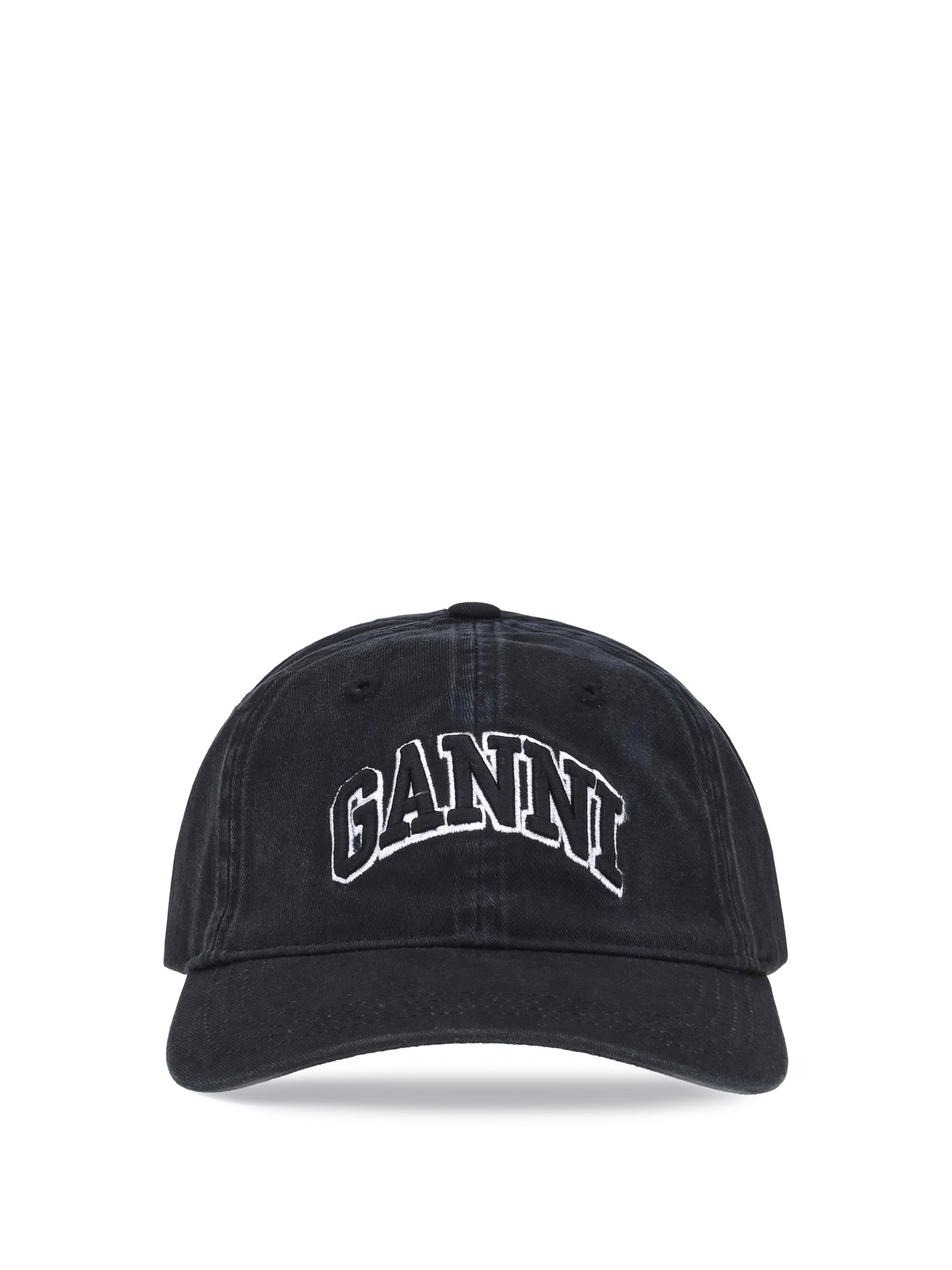 GANNI OS logo baseball cap