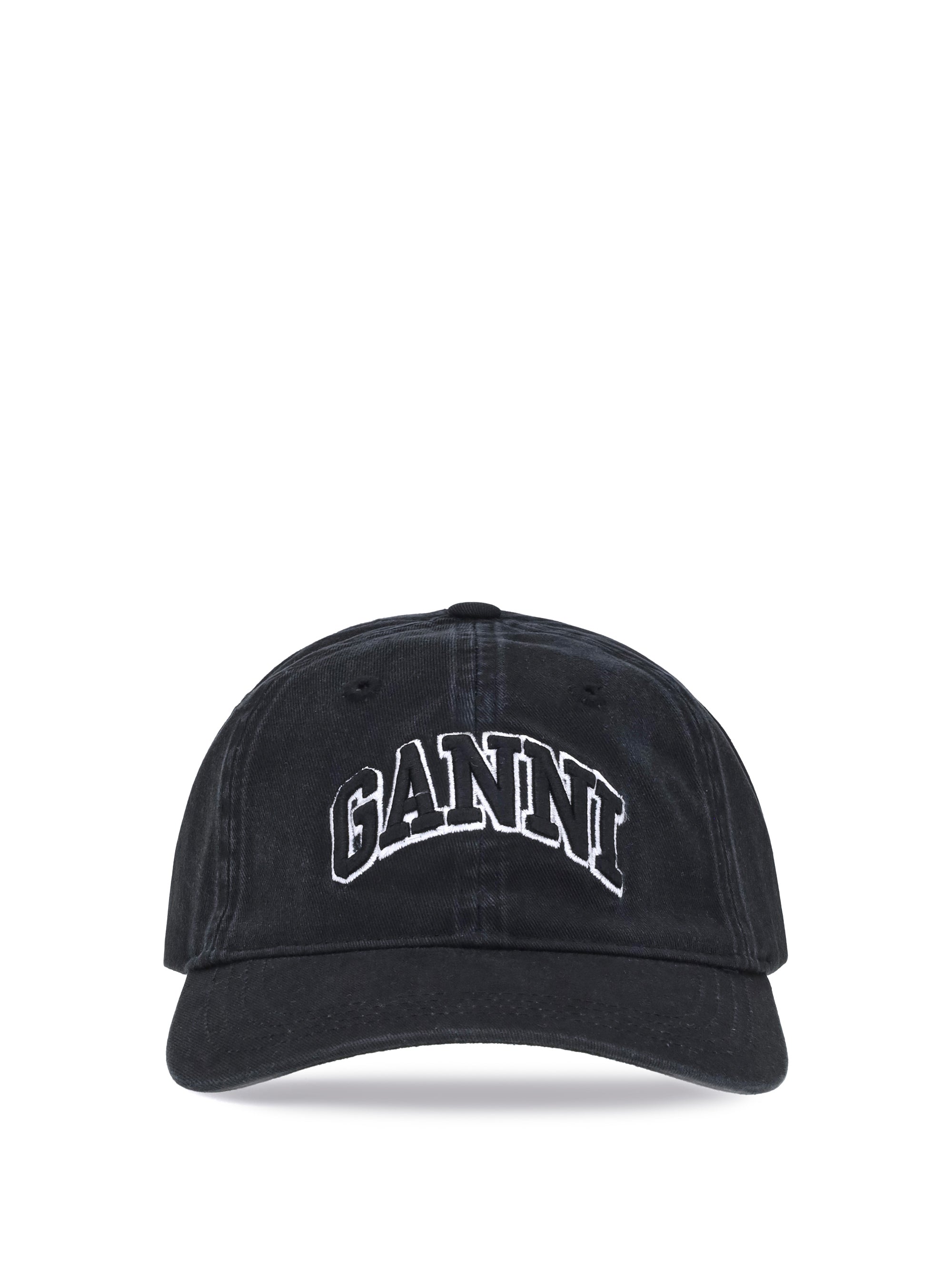 GANNI OS logo baseball cap