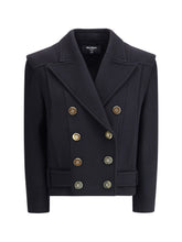 BALMAIN 36 wool double-breasted coat