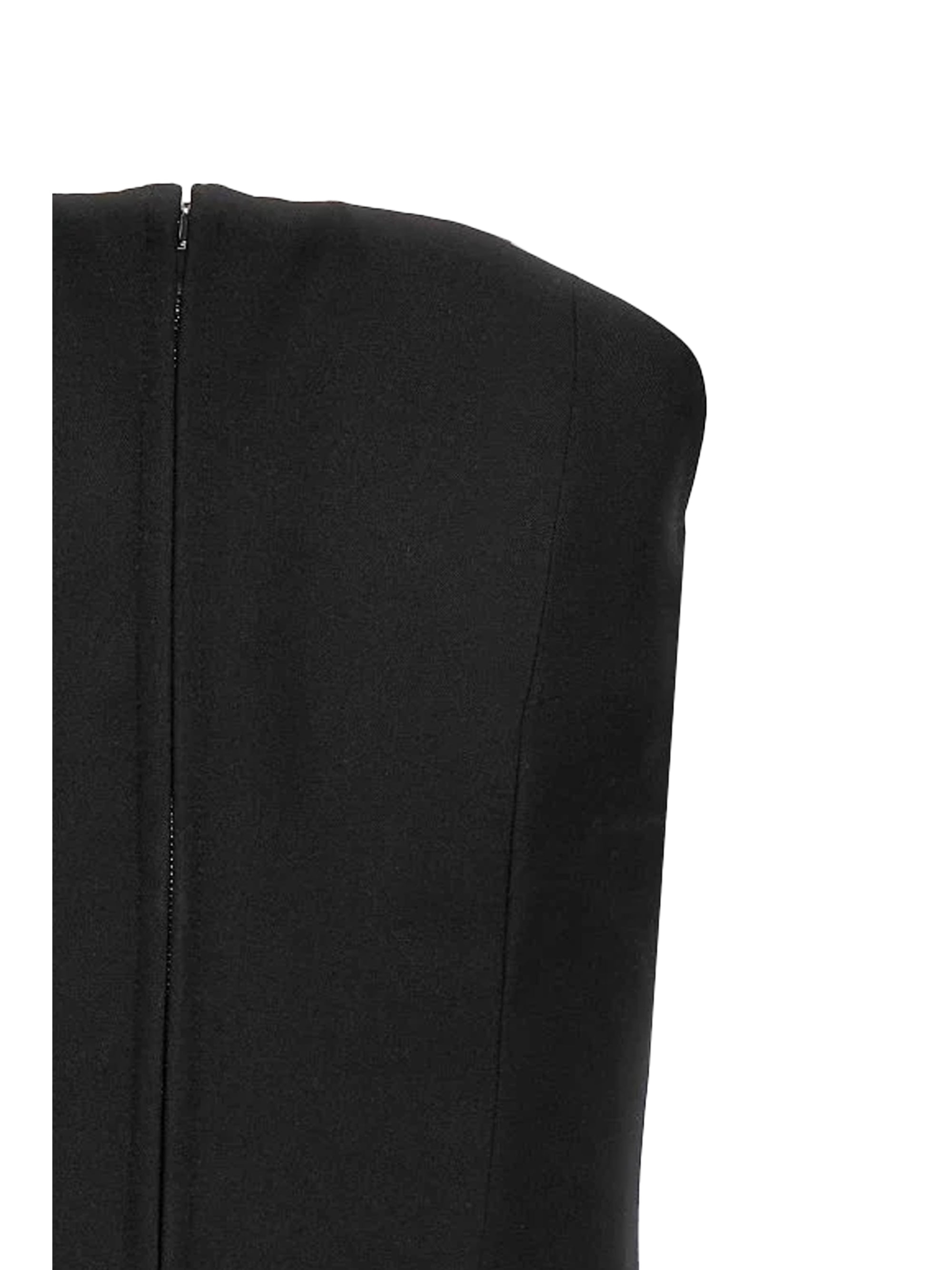 wool corset with zip