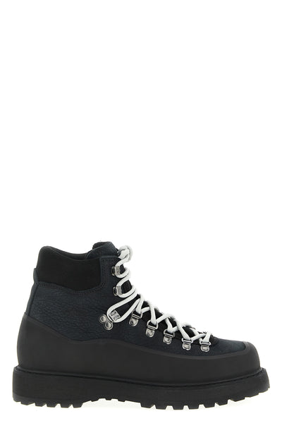 roccia vet gomma ankle boots in hammered leather treated