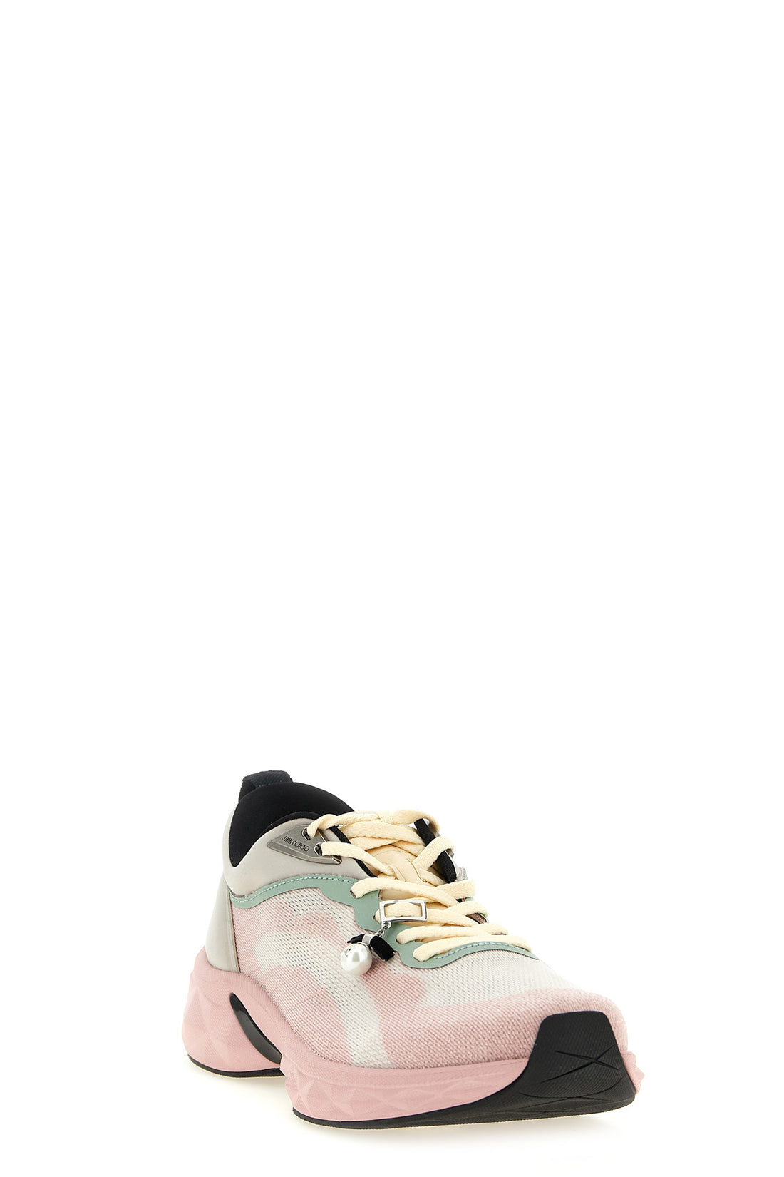 JIMMY CHOO 35 diamond run sneakers in jacquard knit