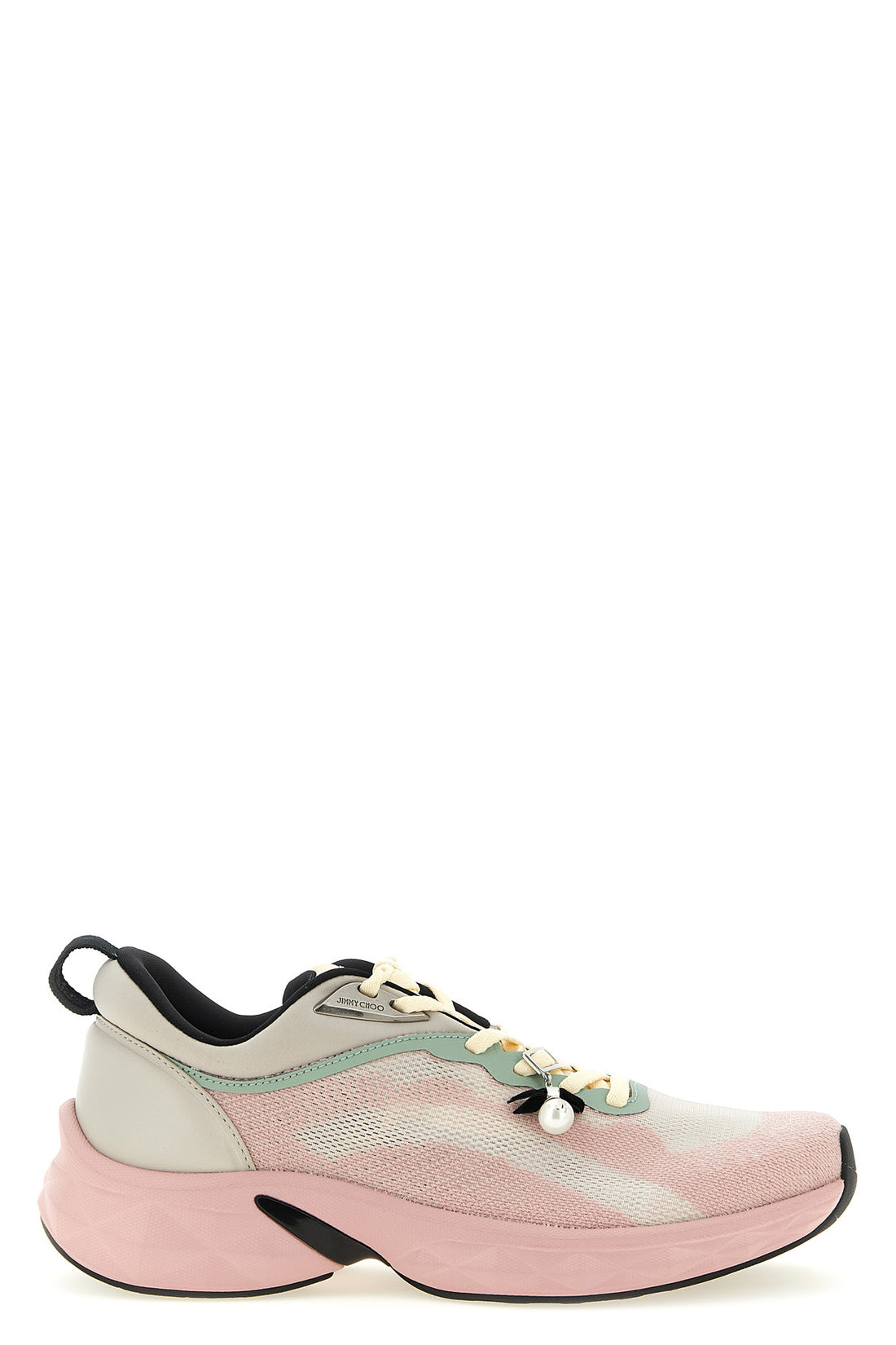 JIMMY CHOO 35 diamond run sneakers in jacquard knit