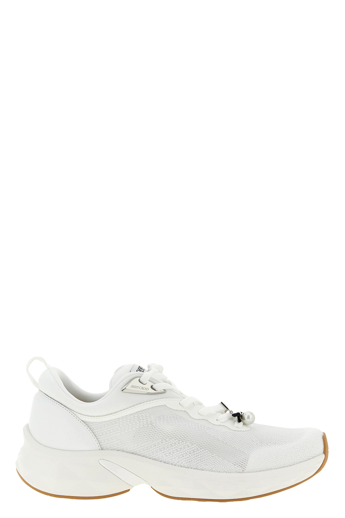 JIMMY CHOO 35 diamond run sneakers in jacquard knit
