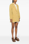 dizzy single-breasted blazer in garment-dyed cotton canvas