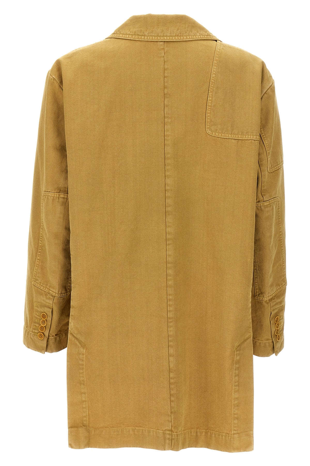 dizzy single-breasted blazer in garment-dyed cotton canvas