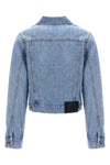padlock strap trucker cotton denim jacket