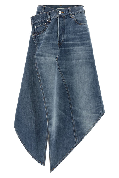 the denim midi skirt j