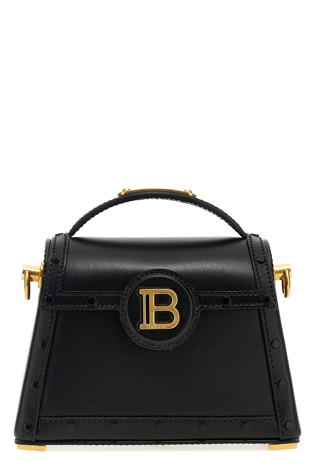 BALMAIN OS small b-buzz dynasty leather handbag