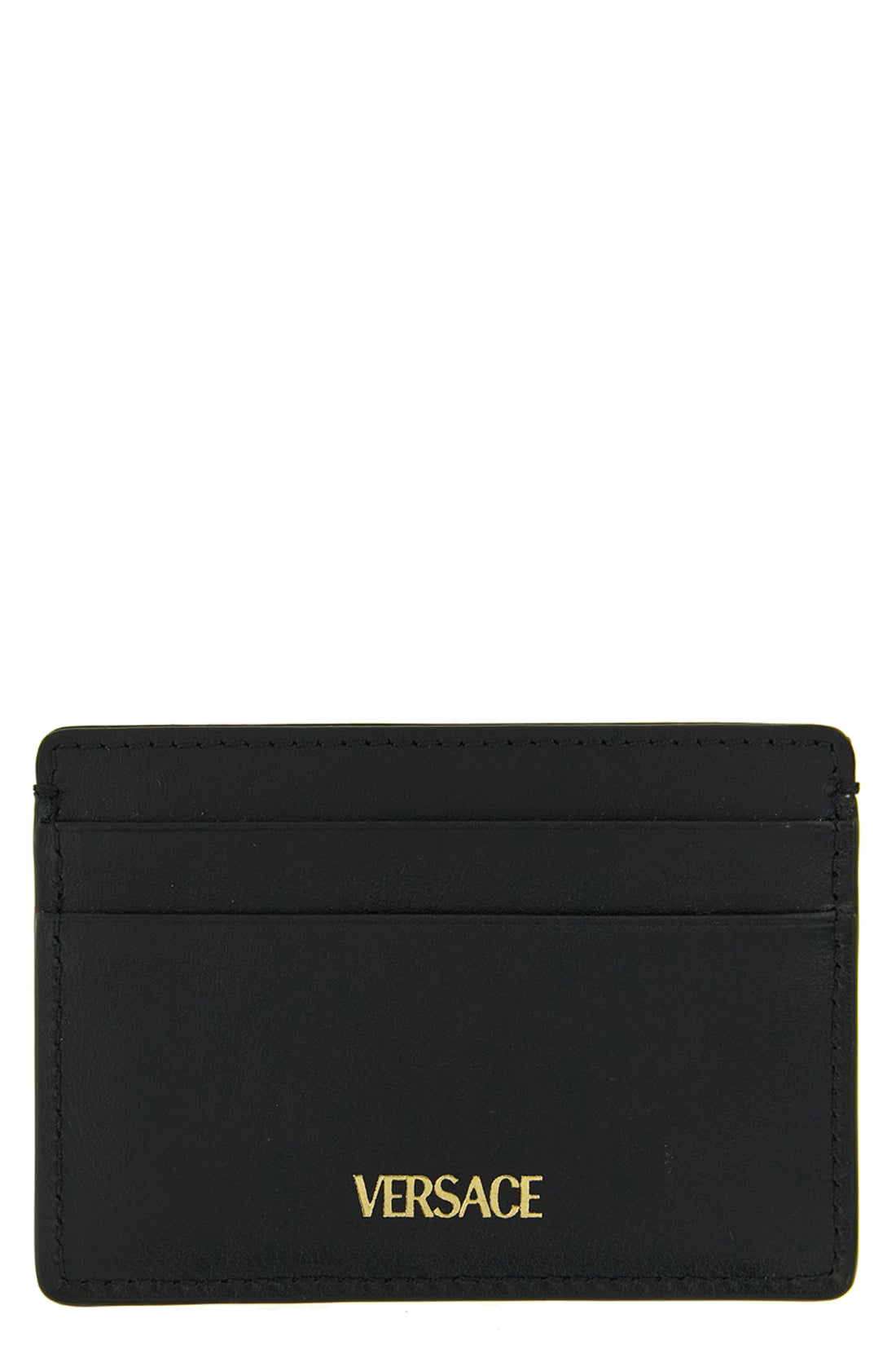 VERSACE OS smooth calf leather card holder
