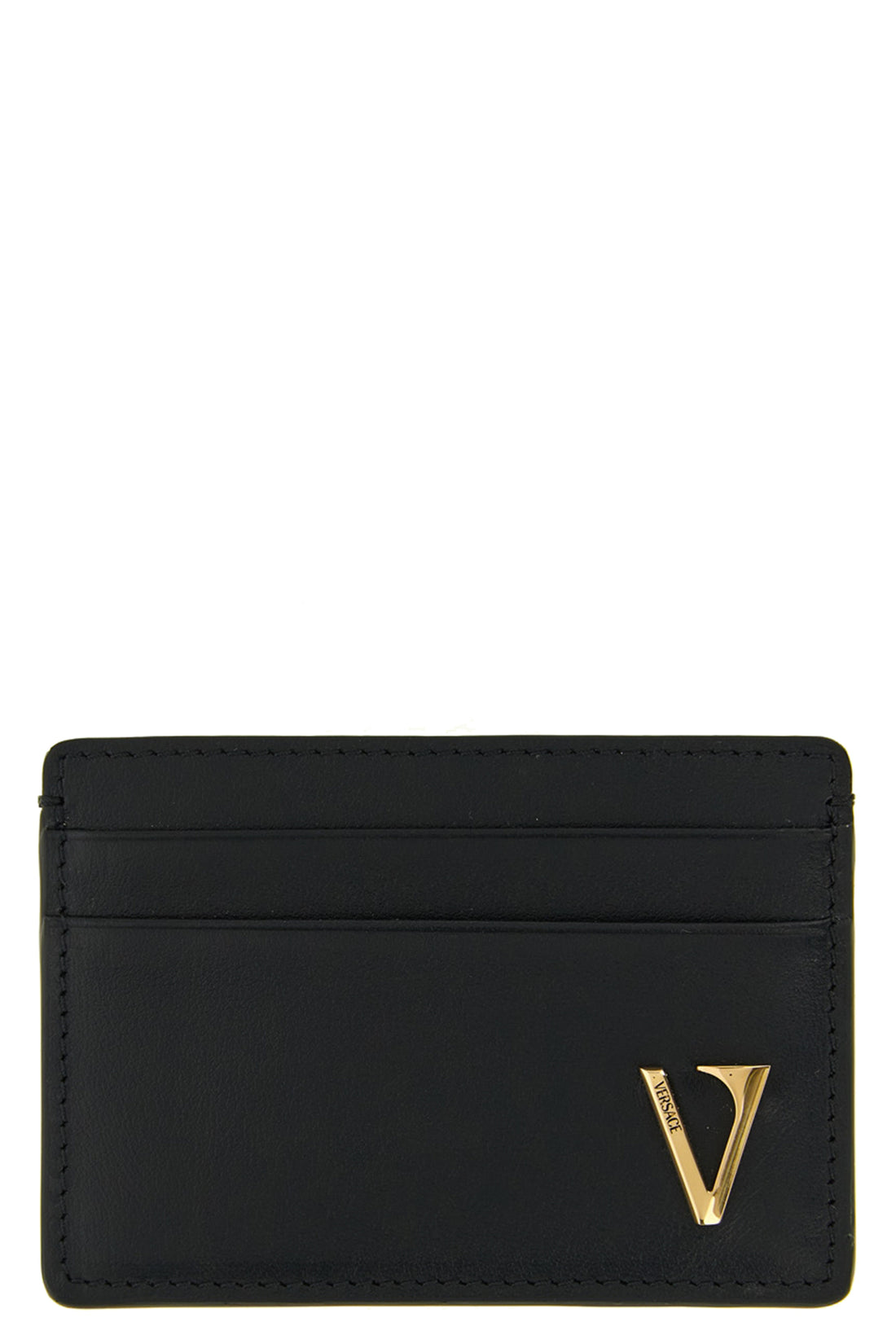 VERSACE OS smooth calf leather card holder
