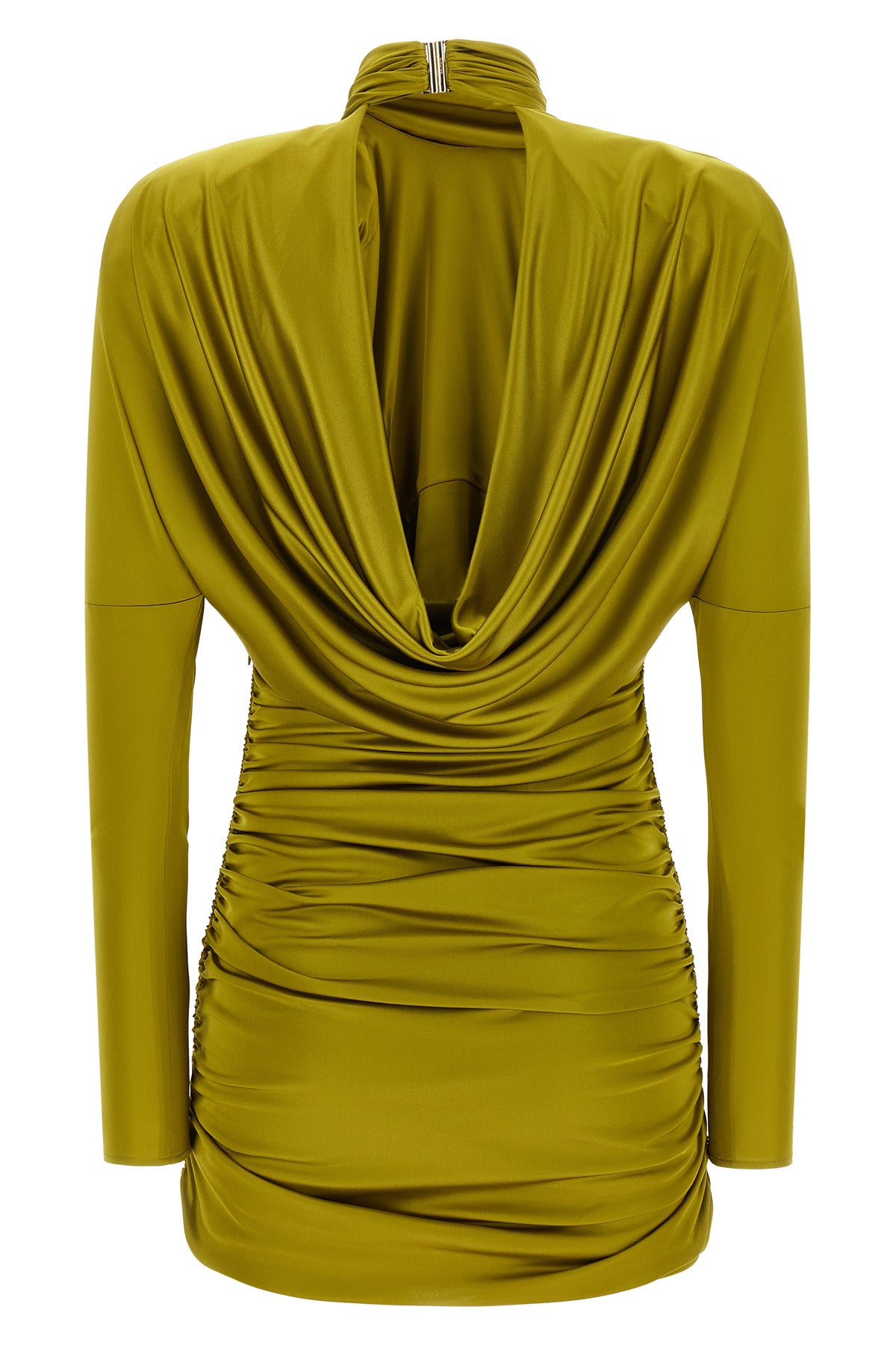 the balmain mini dress redefines the codes of sartorial seduction through a scul