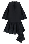ruffles cotton popelin midi dress