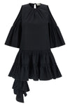 ruffles cotton popelin midi dress